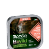 Monge (Монж) BWild Cat Grain Free беззерновые консервы для взрослых кошек с лососем и овощами 100гр 