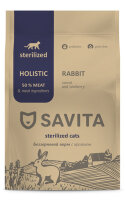 SAVITA (Савита) беззерновой корм для стерилизованных кошек с кроликом, 5 кг 